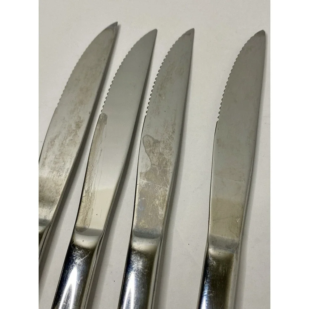 Reed & Barton Gatehouse Stainless Steak Knives Replacements Lot Of 4 #2